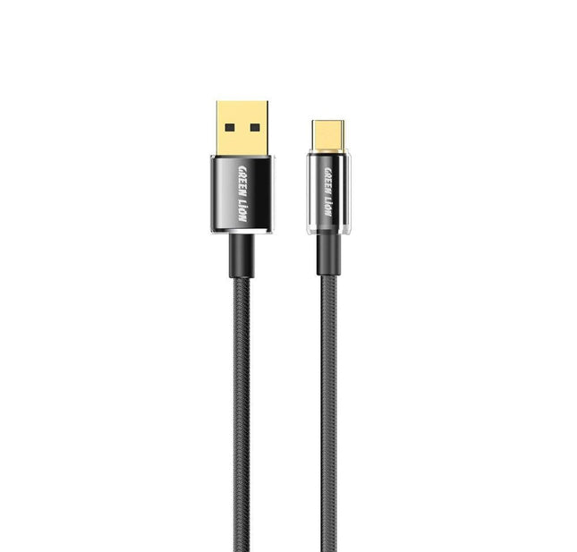 Green Lion USB-A to Lightning Tough Cable 1m Black