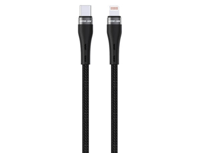 Green Lion USB-C to Lightning Braided Cable 1m Black