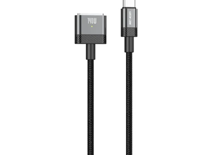 Green Lion USB-C to MagSafe 3 Magnetic Charging Cable 140W Black
