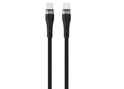 Green Lion USB-C to USB-C Braided Cable 1m Black