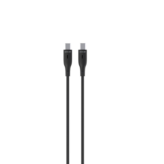 Green Lion USB-C to USB-C PVC Cable 30cm Black