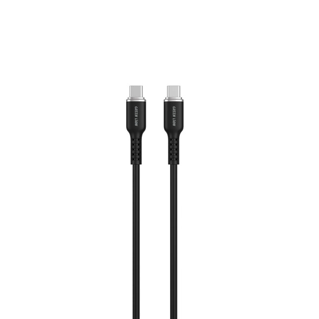 Green Lion USB-C to USB-C Silicone Cable 1m Black