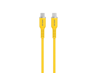 Green Lion USB-C to USB-C Silicone Cable 1m Yellow