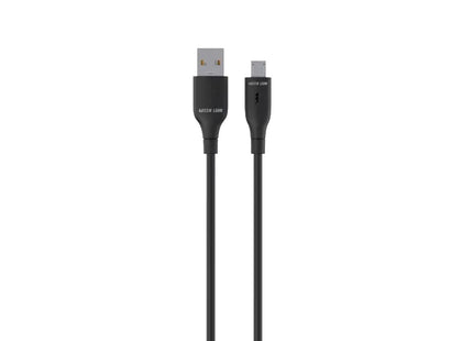 Green Lion USB A to Micro PVC Cable 1m Black