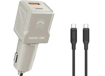 Green Lion Dual Volt Car Charger PD+QC 60W C to C 1m Cable
