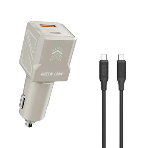 Green Lion Dual Volt Car Charger PD+QC 60W C to C 1m Cable