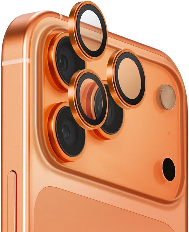 Green Lion HD Plus Camera Lens for iPhone 17 Pro Max & iPhone 17 Pro Orange Titanium