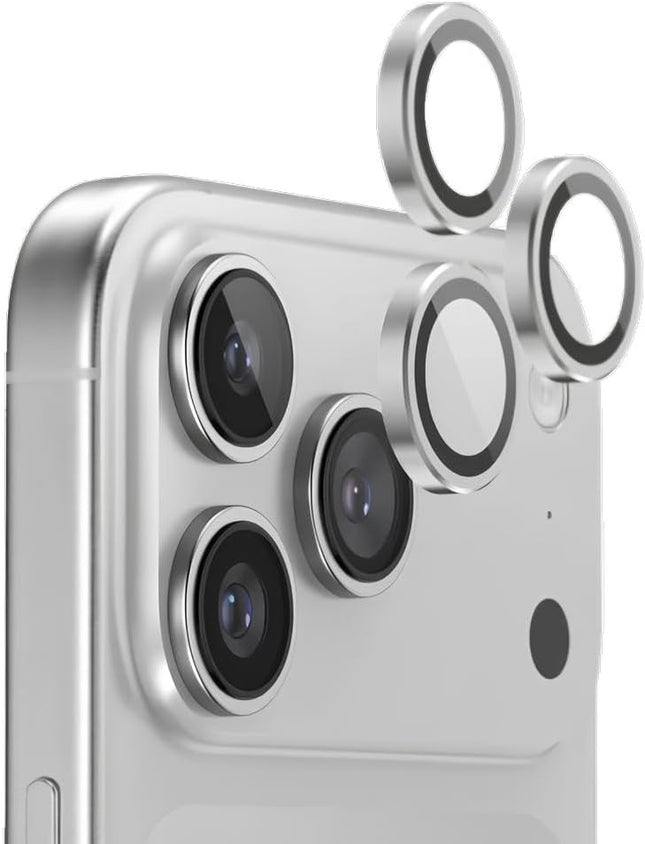 Green Lion HD Plus Camera Lens for iPhone 17 Pro Max & iPhone 17 Pro Silver Titanium