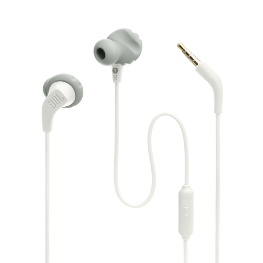 JBL Endurance Run 2 Waterproof Sports In-Ear Headphones White