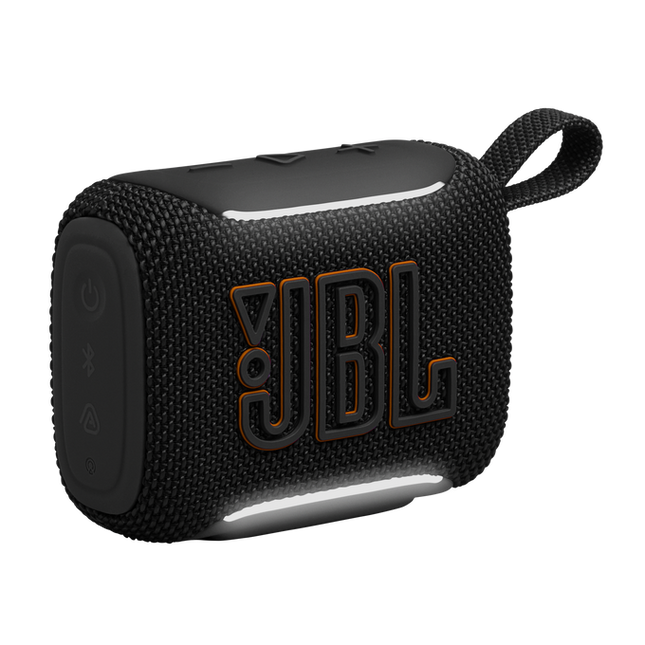 JBL GO 5 Portable Bluetooth Speaker with Ambient Edge Lighting Black