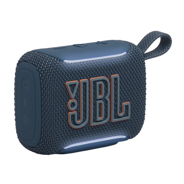JBL GO 5 Portable Bluetooth Speaker with Ambient Edge Lighting Blue