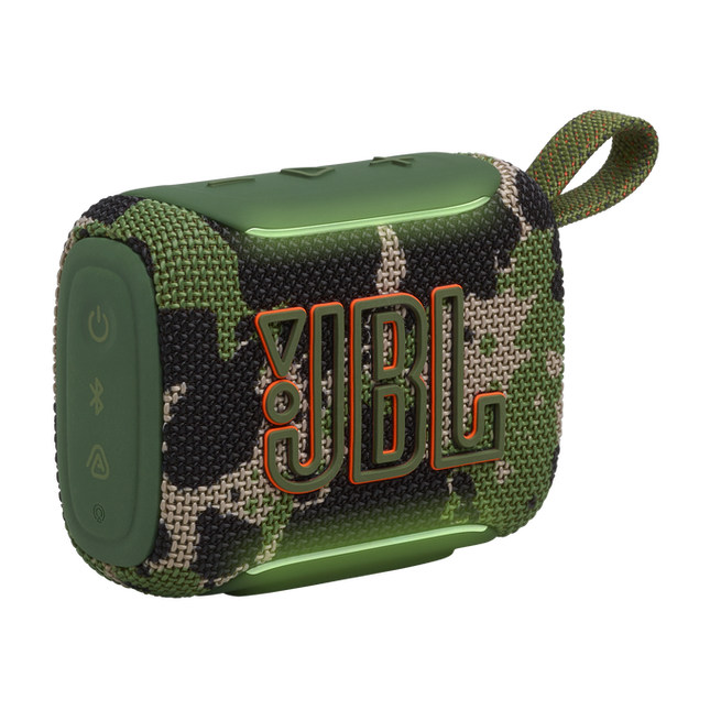JBL GO 5 Portable Bluetooth Speaker with Ambient Edge Lighting Camouflage