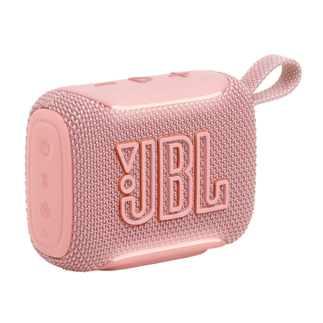 JBL GO 5 Portable Bluetooth Speaker with Ambient Edge Lighting Pink