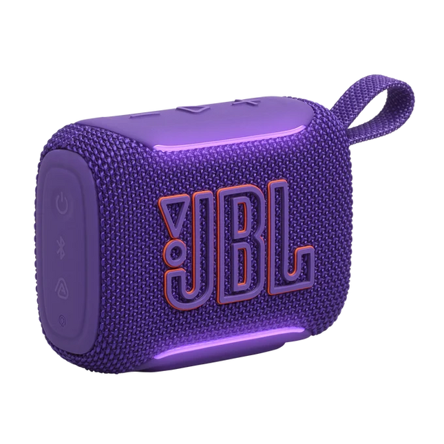 JBL GO 5 Portable Bluetooth Speaker with Ambient Edge Lighting Purple
