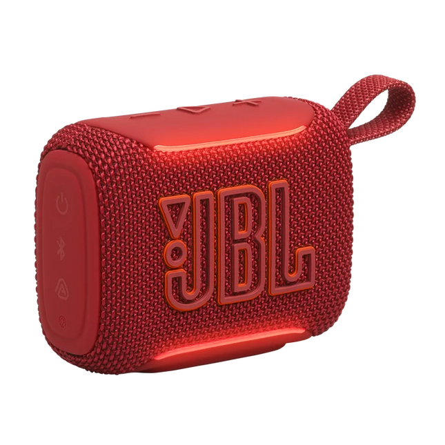 JBL GO 5 Portable Bluetooth Speaker with Ambient Edge Lighting Red