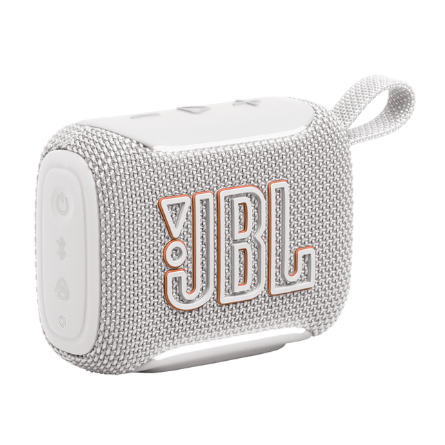 JBL GO 5 Portable Bluetooth Speaker with Ambient Edge Lighting White