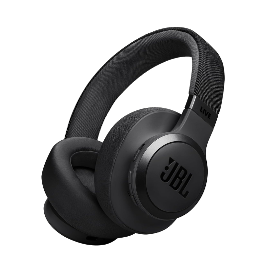 JBL Live 770NC Wireless Over-Ear with True Adaptive Noise Cancelling Headphones Black