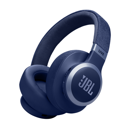 JBL Live 770NC Wireless Over-Ear with True Adaptive Noise Cancelling Headphones Blue