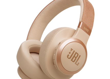 JBL Live 770NC Wireless Over-Ear with True Adaptive Noise Cancelling Headphones Sandstone