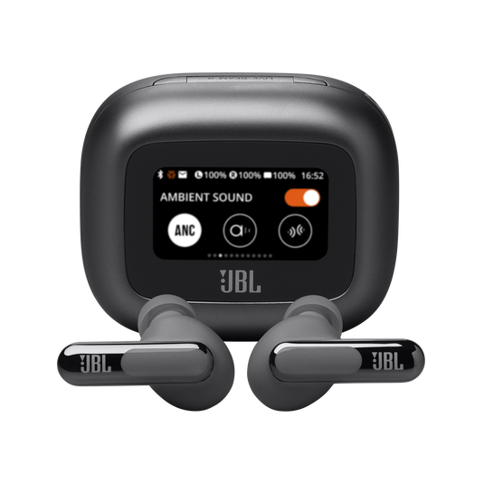 JBL Live Beam 3 True Wireless Adaptive Noise Cancelling Earbuds with Smart Charging Case Black