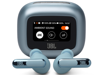 JBL Live Beam 3 True Wireless Adaptive Noise Cancelling Earbuds with Smart Charging Case Blue