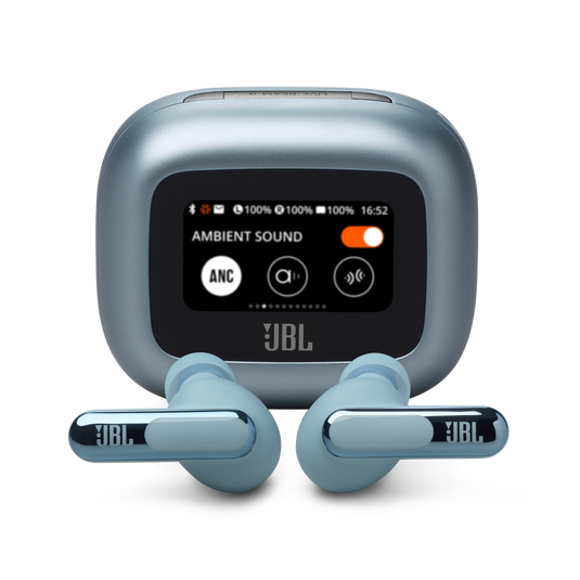 JBL Live Beam 3 True Wireless Adaptive Noise Cancelling Earbuds with Smart Charging Case Blue