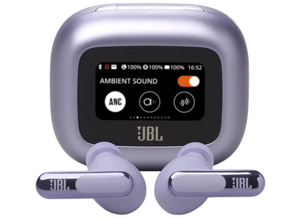 JBL Live Beam 3 True Wireless Adaptive Noise Cancelling Earbuds with Smart Charging Case Purple