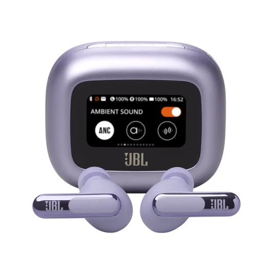 JBL Live Beam 3 True Wireless Adaptive Noise Cancelling Earbuds with Smart Charging Case Purple