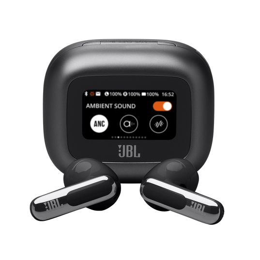 JBL Live Flex 3 True Wireless Adaptive Noise Cancelling Earbuds with Smart Charging Case Black