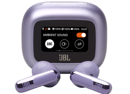 JBL Live Flex 3 True Wireless Adaptive Noise Cancelling Earbuds with Smart Charging Case Purple