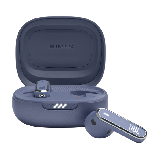 JBL Live Flex True Wireless Adaptive Noise Cancelling Earbuds Blue