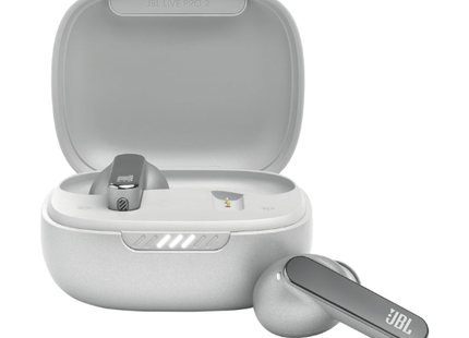 JBL Live Pro 2 True Wireless Noise Cancelling Earbuds Silver