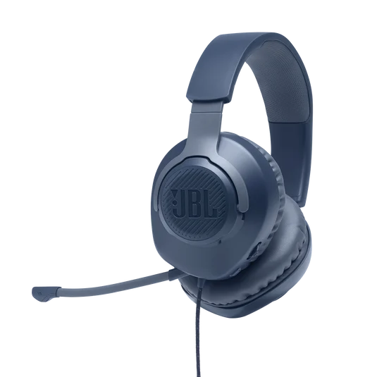 JBL Quantum 100 Wired Over-Ear Gaming Headphones Blue