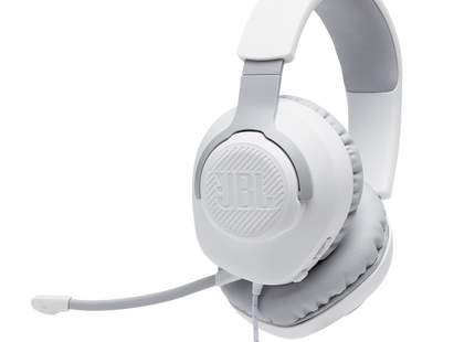 JBL Quantum 100 Wired Over-Ear Gaming Headphones White