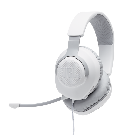 JBL Quantum 100 Wired Over-Ear Gaming Headphones White