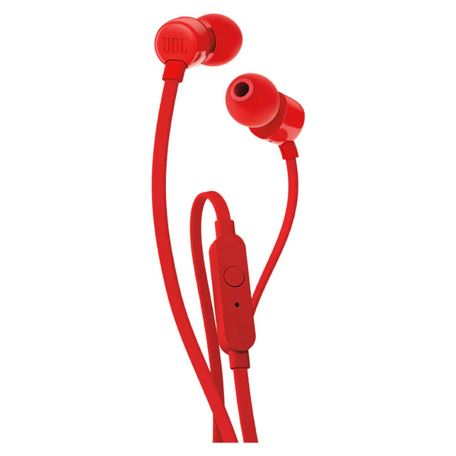 JBL T110 Pure Bass In-Ear Headphones Red
