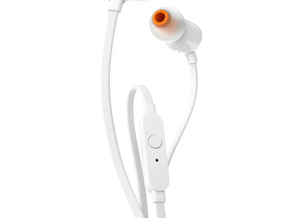 JBL T110 Pure Bass In-Ear Headphones White