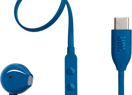 JBL T305C USB-C Hi-Res In-Ear Headphones Blue