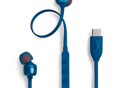 JBL T310C USB-C Hi-Res In-Ear Headphones Blue