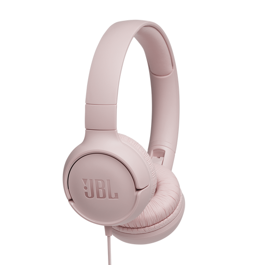 JBL T500 Wired On-Ear Pure Bass Headphones Pink