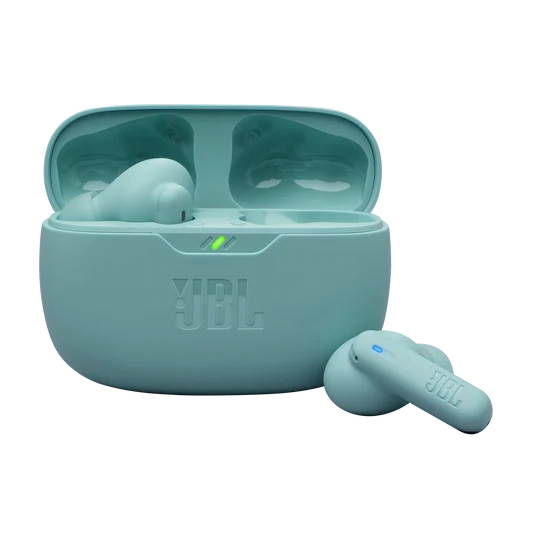 JBL Wave Beam 2 True Wireless Adaptive Noise Cancelling with Smart Ambient Earbuds Blue
