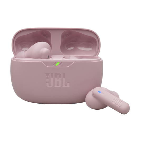JBL Wave Beam 2 True Wireless Adaptive Noise Cancelling with Smart Ambient Earbuds Pink