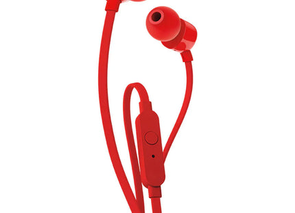 JBL T110 Pure Bass In-Ear Wired Headphones Red
