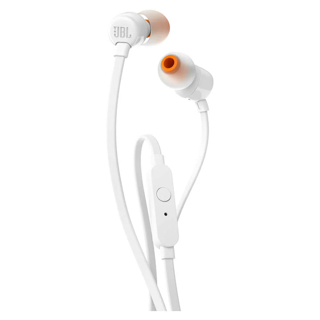 JBL T110 Pure Bass In-Ear Wired Headphones White