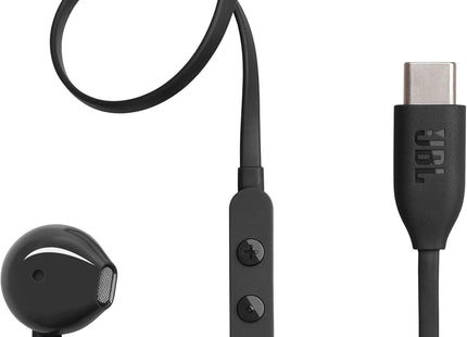 JBL T305C USB-C Hi-Res In-Ear Wired Headphones Black