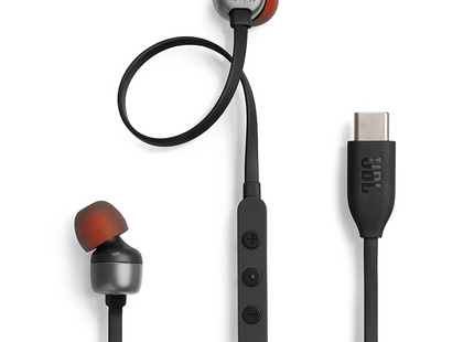 JBL T310C USB-C Hi-Res In-Ear Wired Headphones Black