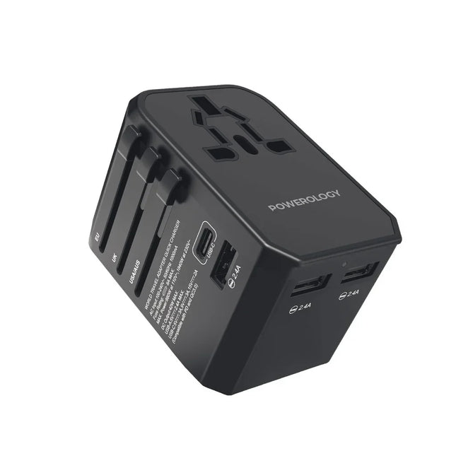Powerology Universal Multi-Port Travel Charger
