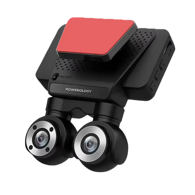 Powerology Dual Lens Dash Camera