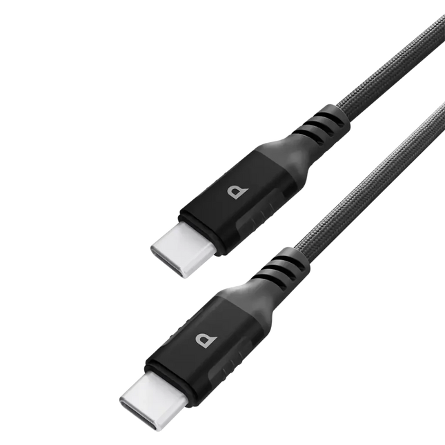 Powerology Power Sync Weave USB-C to USB-C PD 60W 1.2M Cable Black