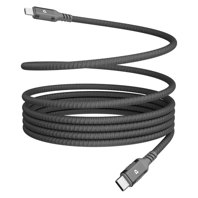 Powerology Malinka Weave Magnetic USB-C 1.2M Cable PD 60W Grey